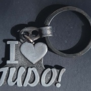 Privjesak I LOVE JUDO!-srebro