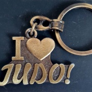 Privjesak I LOVE JUDO! zlato