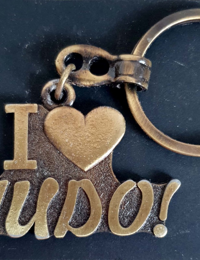 Privjesak I LOVE JUDO! zlato